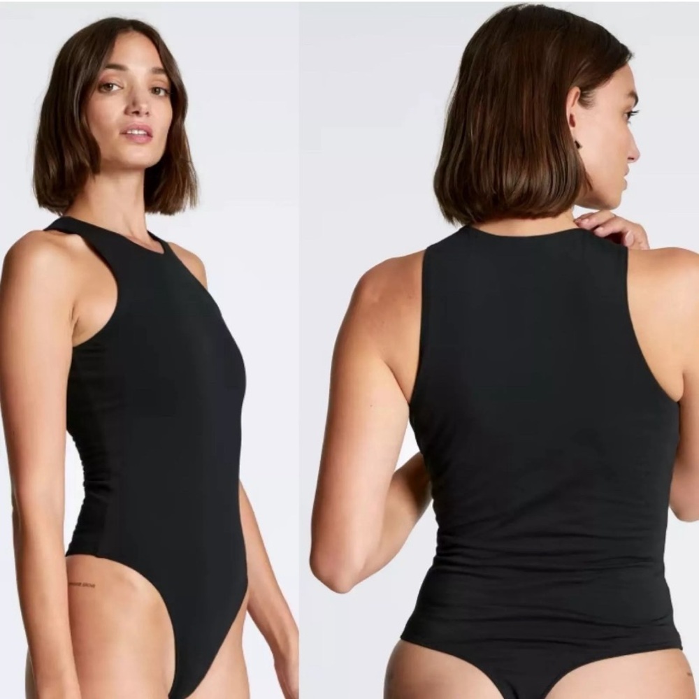 Everlane The Cutaway Tank Bodysuit size Small Black NEW